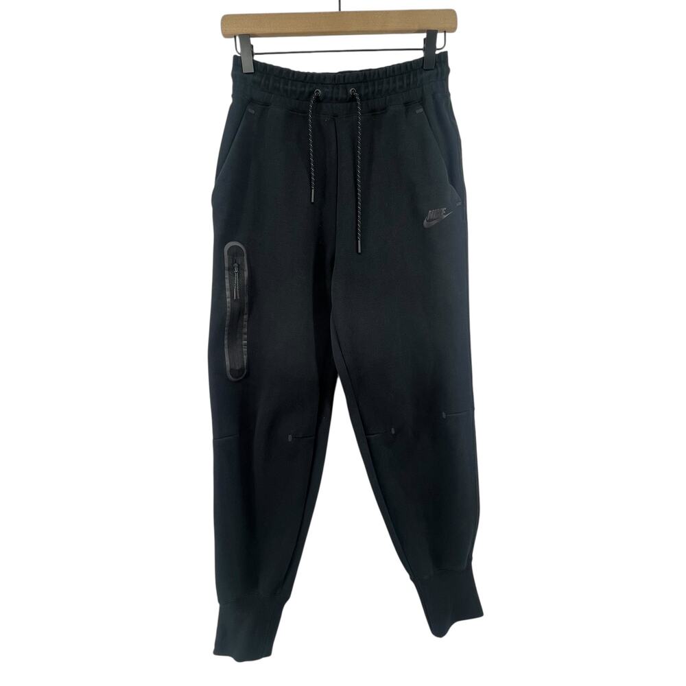 Nike Size Small Pants Womens Sportswear Tech Fleece Joggers Black Athletic